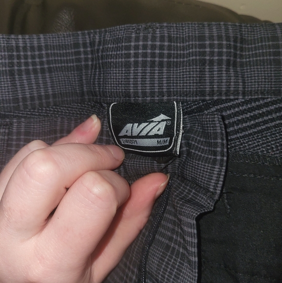 Men's Grey patterned warm weather shorts Aviva - Picture 3 of 4